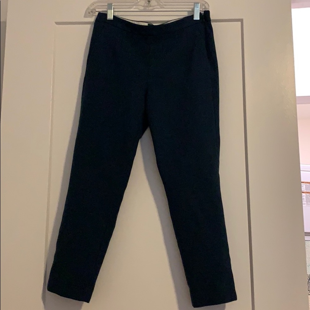 JCrew Martie cropped wool dress pants - teal color